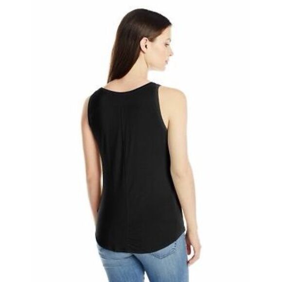 PRANA Women’s Black Foundation Scoop Neck Pocket Tank Top Size Medium - Picture 2 of 7